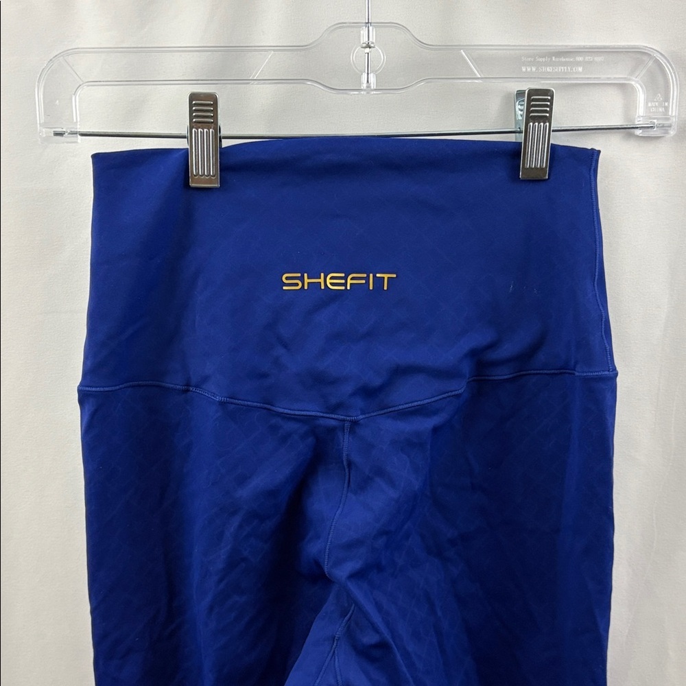 Shefit Boss Blue Athletic Leggings Size Medium - Picture 7 of 10
